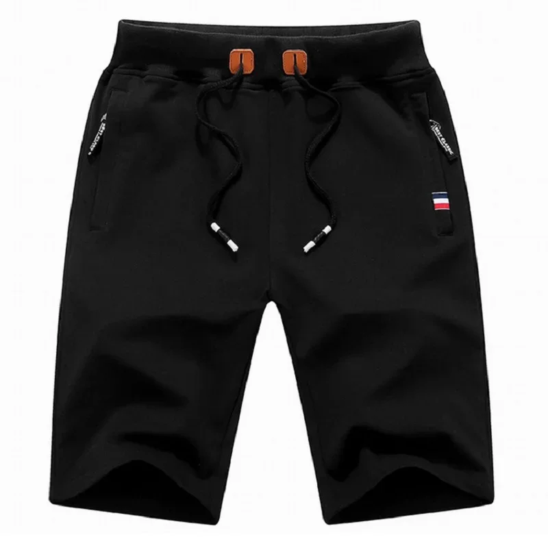 2024 新しいメンズショーツ夏のズボン綿カジュアル汗バミューダ男性黒オムクラシックブランド服ビーチショーツ男性
