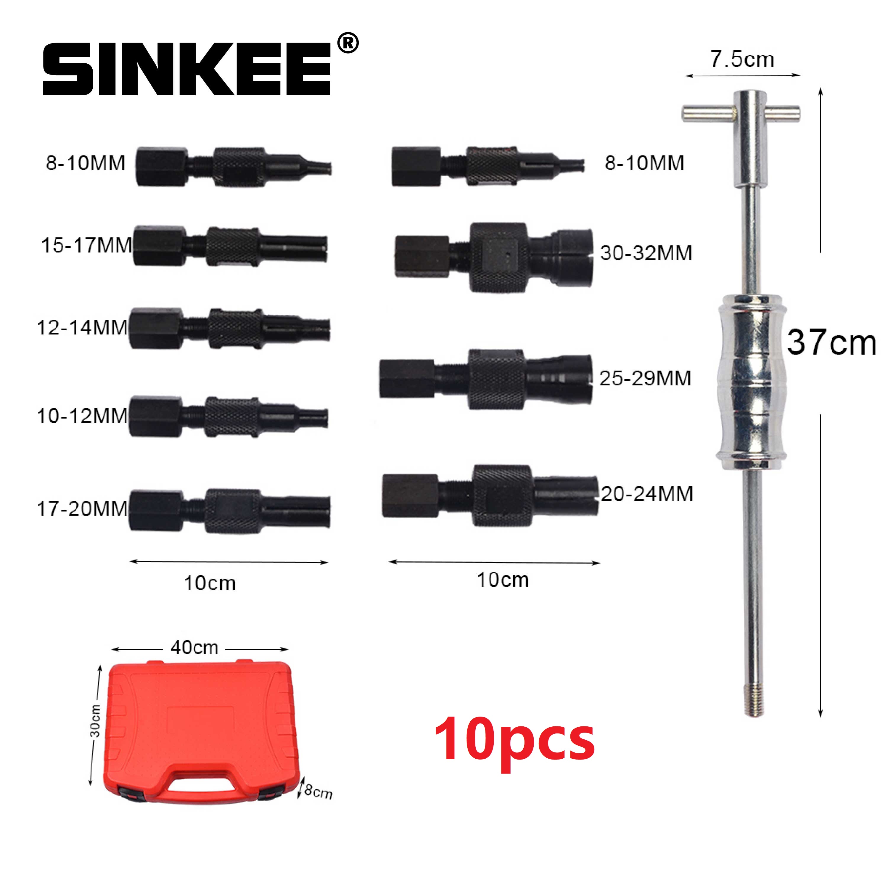 9/10Pc Mù Lỗ Bộ Trượt Búa Phi Công Nội Bộ Chịu Lực Kéo Chịu Lực Hút Loại Bỏ Bộ Dụng Cụ SK1034