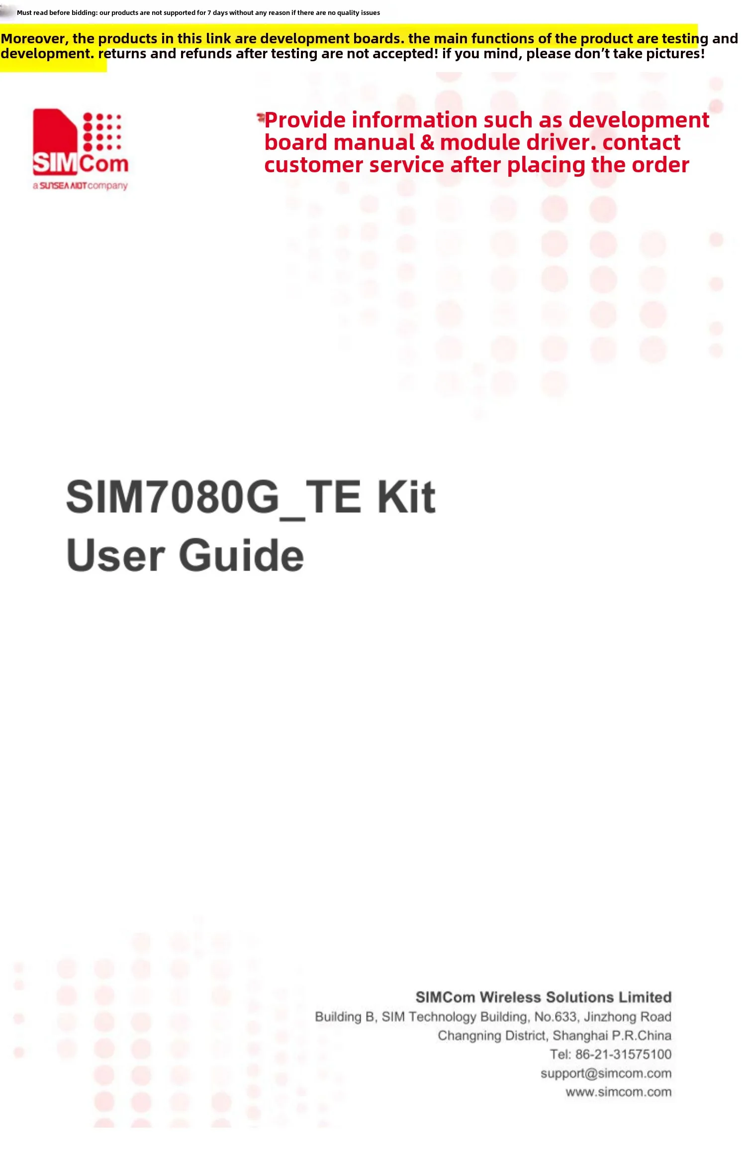 SIMCOM core Xuntong NBLOT low power 7080G-TEKIT evaluation development board with positioning global version
