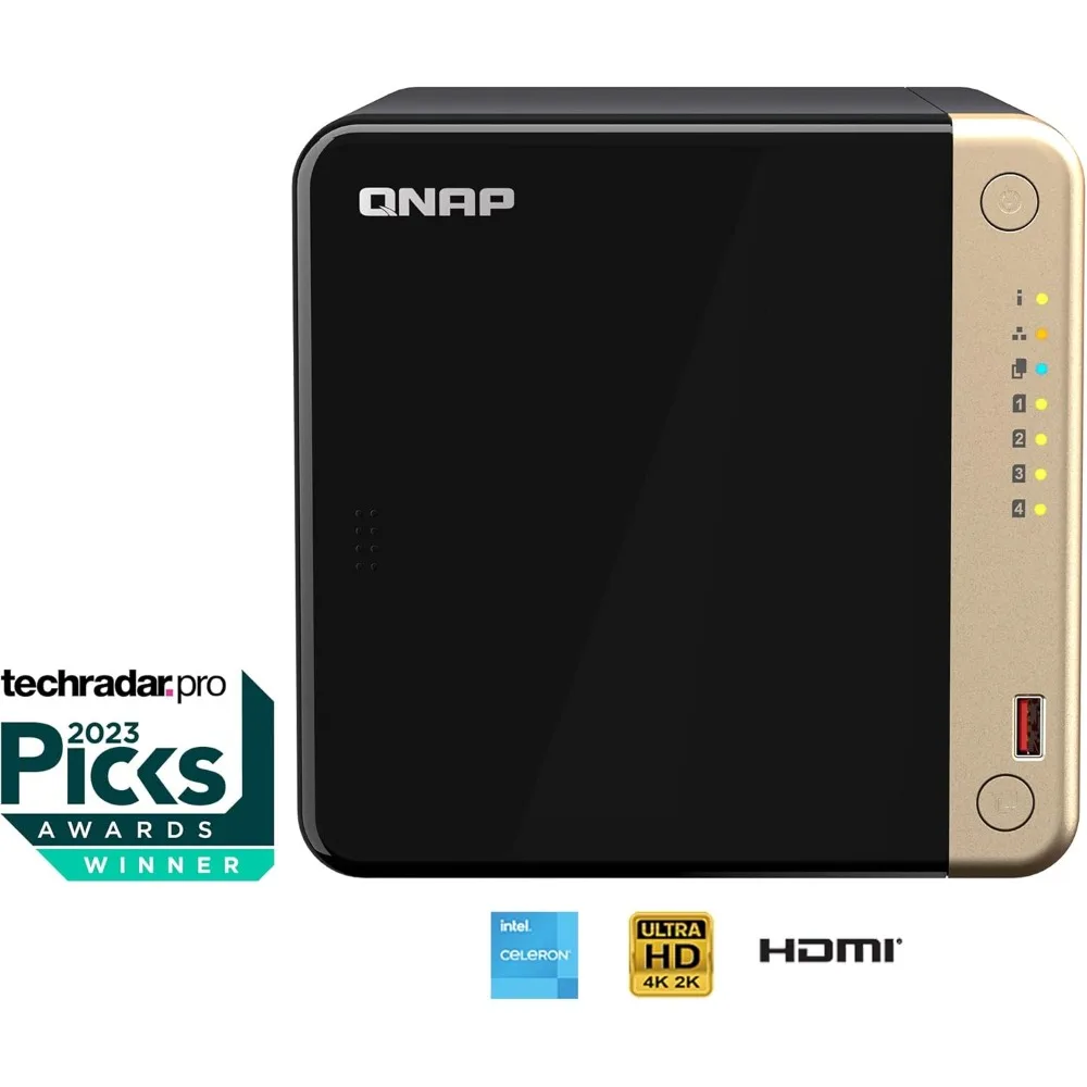 TS-464-8G-US 4 Bay High-Performance Desktop NAS with Intel Celeron Quad-core Processor