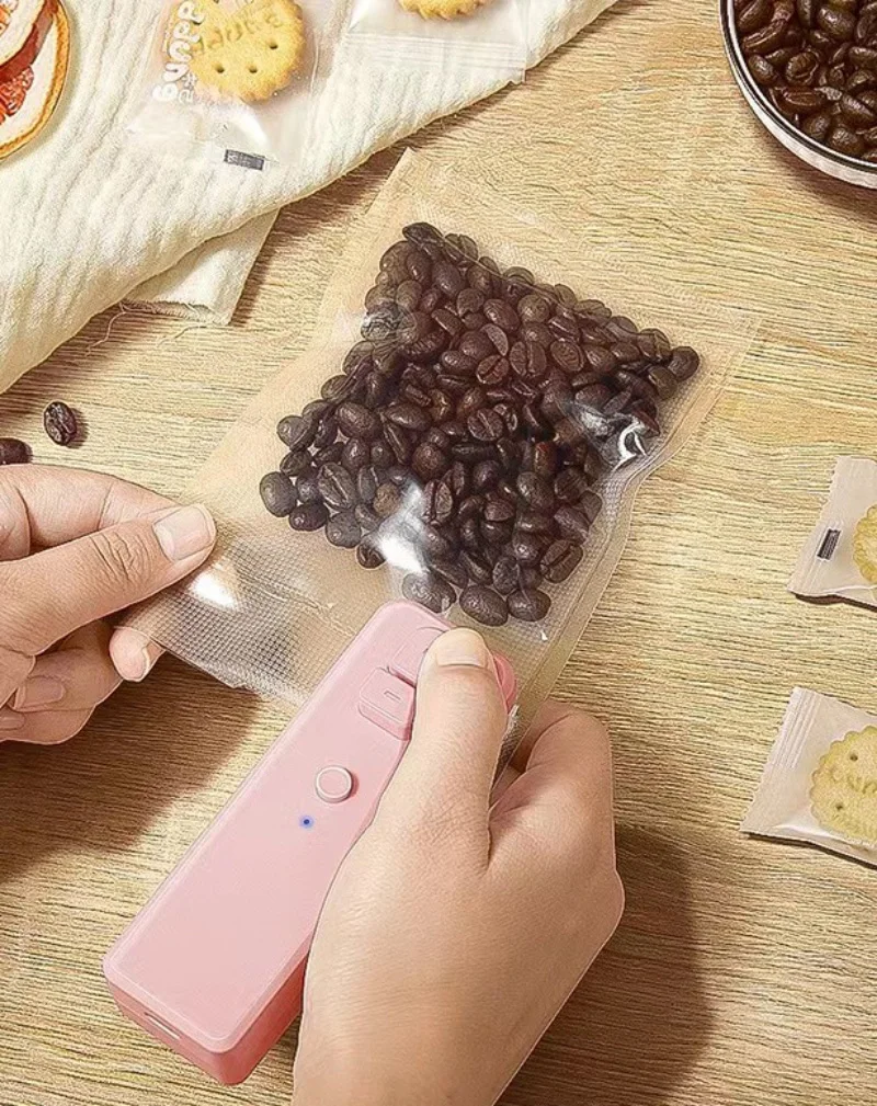Mini Sealing Machine Cut Seal Dual-use Food Sealing Artifacts Snack Moisture-free Sealer Push Button Plastic Sealing Machine New