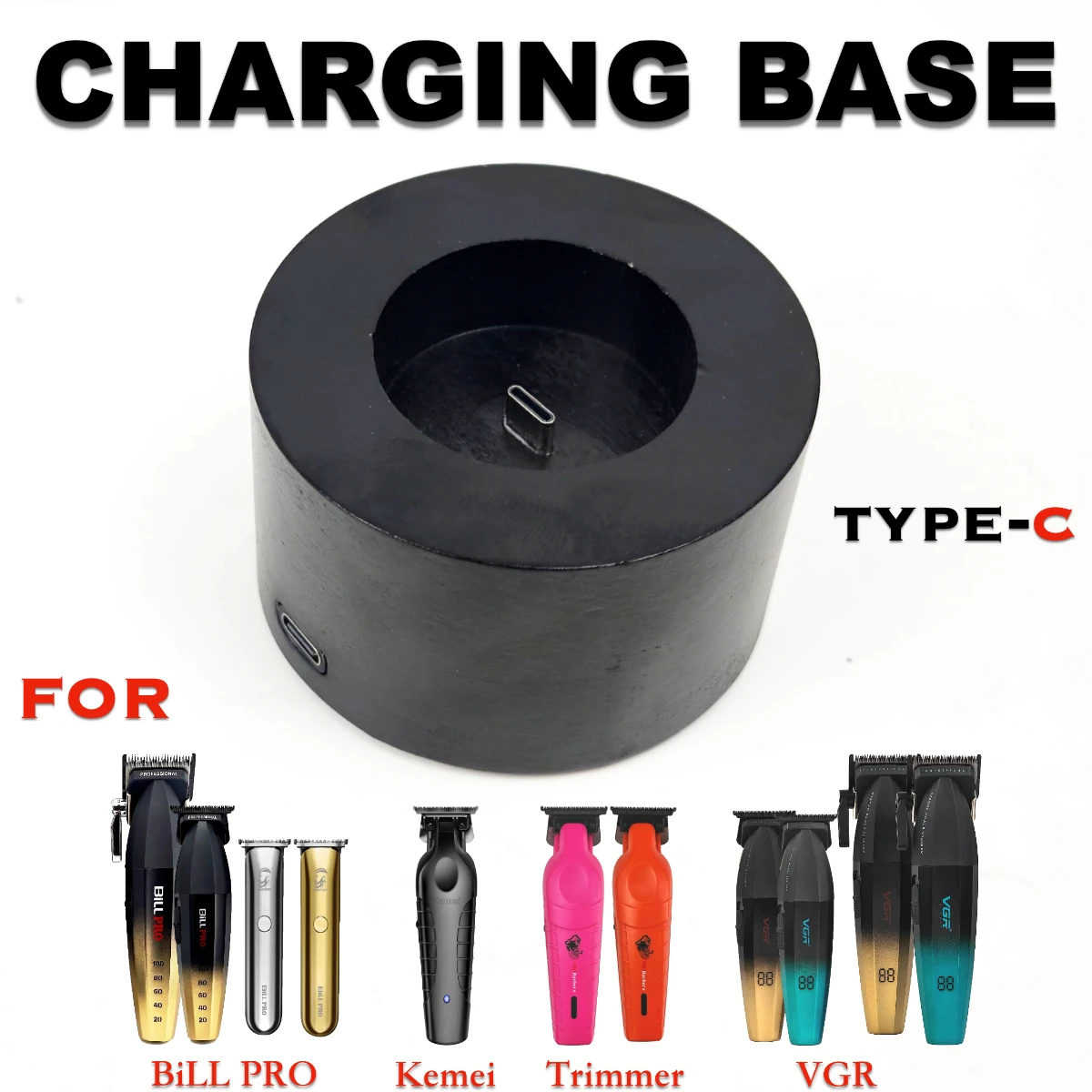 Professional Electric Hair Clipper And Trimmer Charging Base For Multiple Machines Such As KM2299 V003 V906 BL600 BL800 BRDCLIP