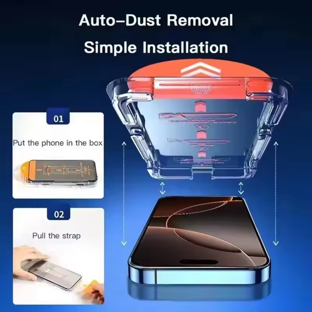 NNBILI 5Pcs Oleophobic Coating Dust Free Easy Installation Screen Protector For iPhone 16 15 14 13 12 11 17 Pro Max 17Air Series