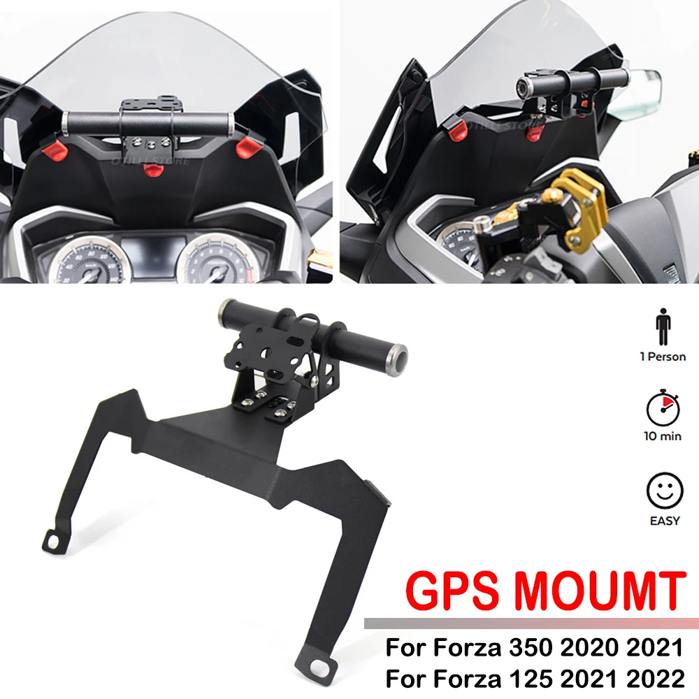 Soporte de teléfono frontal para motocicleta Honda, Forza-350 FORZA 125, Forza350, 2020, 2021, 2022, placa de navegación GPS