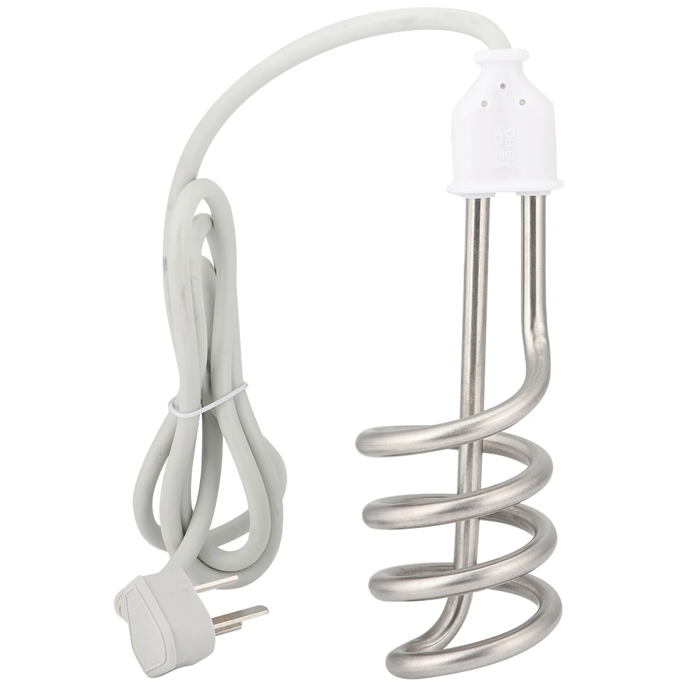 Calentador de inmersión de acero inoxidable de 2500W, caldera sin tanque, varilla para calentar agua, calentador de agua caliente eléctrico para el hogar, enchufe AU de 220V