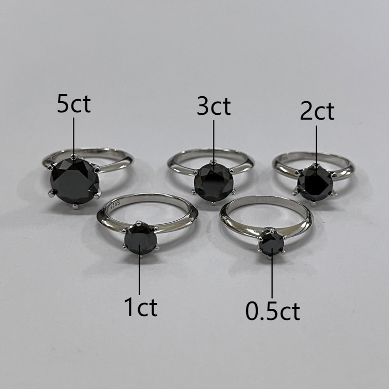 Joyce Kelly 1/2/3/5ct Moissanite Ring Voor Vrouwen GRA Gecertificeerd Sterling Zilver 925 Luxe Sieraden trouwringen Groothandelsprijs