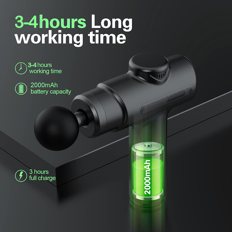 Tiefen gewebe massage pistole Schlag massage Arm-und Rücken muskulatur mit 8 Massage köpfen zur Verwendung nach dem Fitness training zu Hause