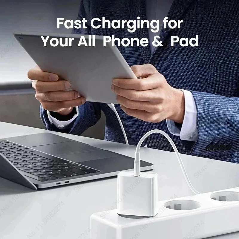 Adattatore US EU 20W PD caricabatterie rapido per iPhone 13 12 11 14 15 16 Pro Max Plus ricarica rapida USB C caricabatterie tipo C accessori per cavi