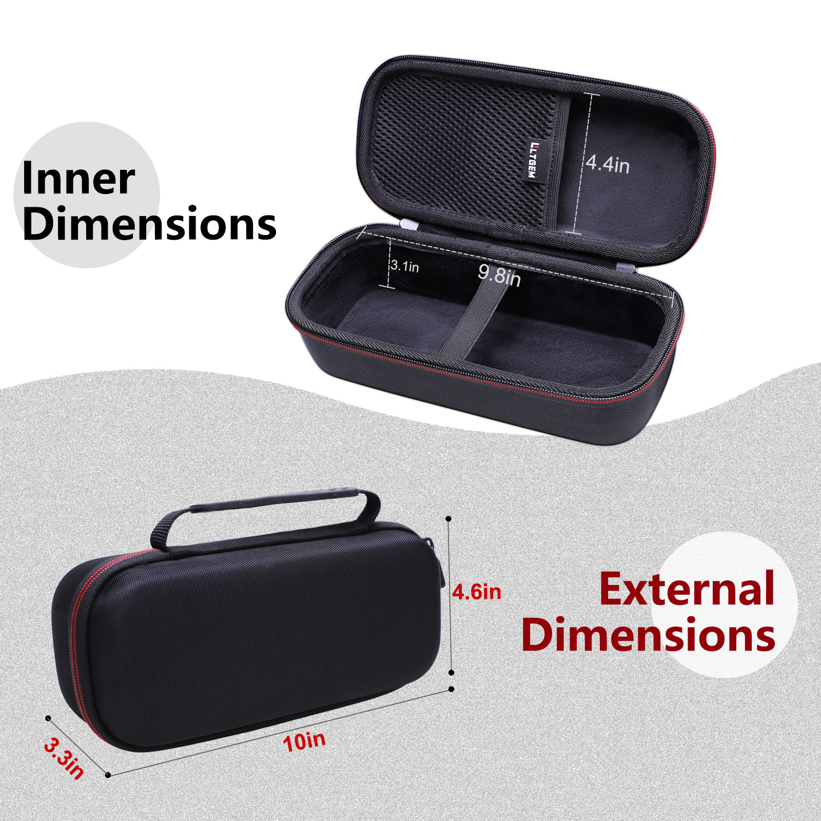 LTGEM Estuche rígido de EVA para herramienta Lmaging de cámara térmica FLIR TG165-X - Bolsa de viaje de almacenamiento de transporte protectora (solo estuche)