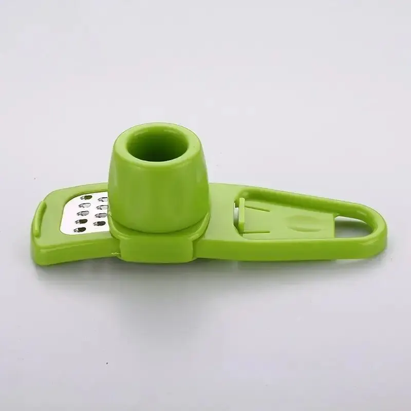 Mini moedor de alho para cozinha, Prensa de alho criativa, Mash, Mashing Manual de alho, Gadgets verdes