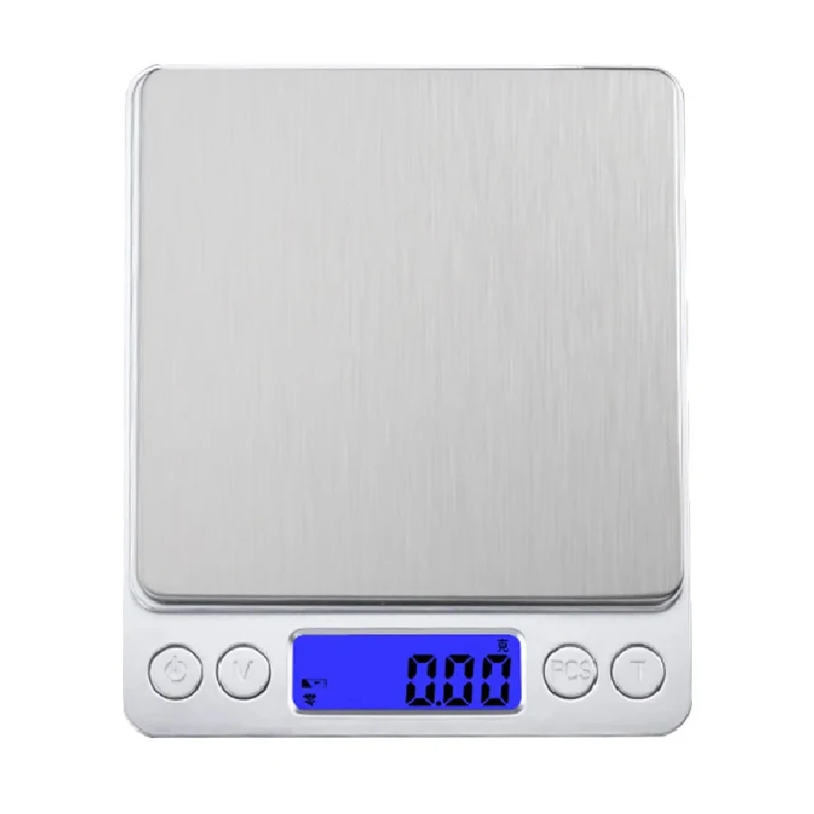 Báscula de joyería de alta precisión de 3kg-0,1g, Mini báscula electrónica de bolsillo, báscula de cocina portátil para el hogar, precisión de pesaje de alimentos