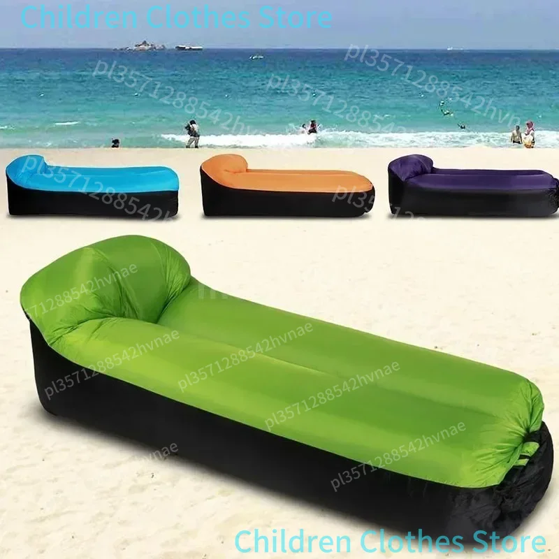 Outdoor Strand Faul Aufblasbare Sofa Tragbare Falten Luft Sofa Garten Schlafsack Bett Oxford Tuch Camping Möbel 190X70CM