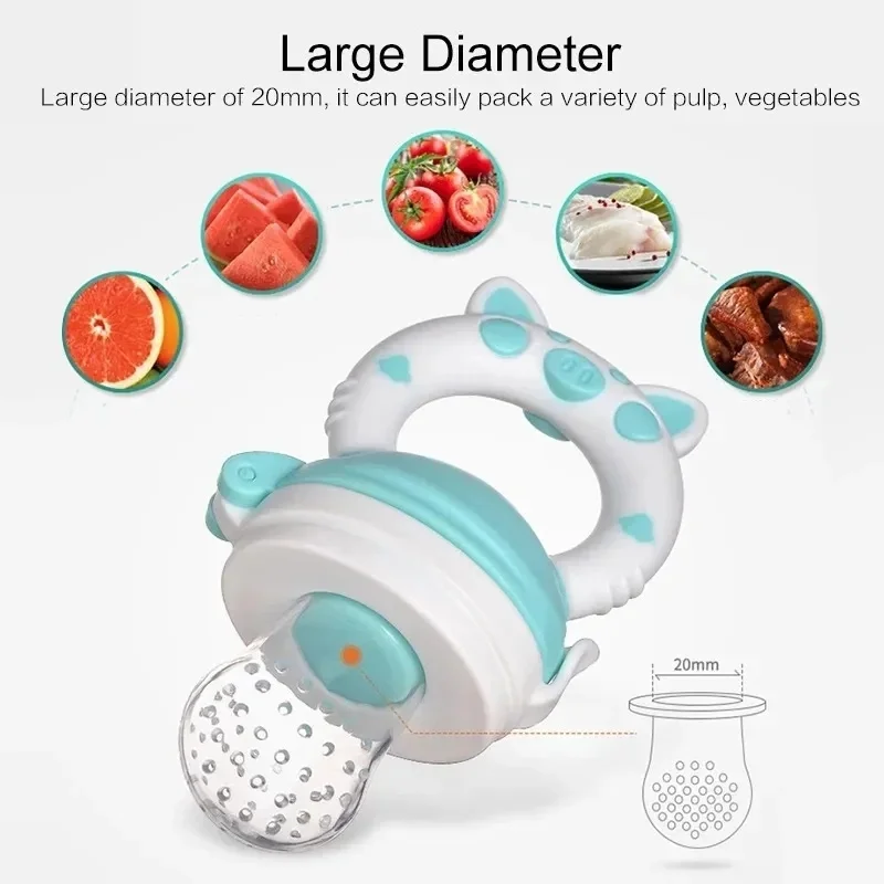 3 In 1 เด็กผลไม้ Feeder จุกนม Pacifier อาหารสดผลไม้นมขวดนม Nibbler เรียนรู้การให้อาหารดื่ม Teething Pacifier