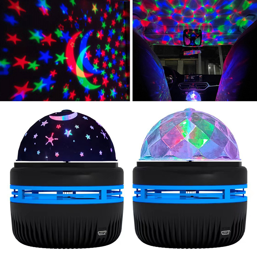 Bunte Sternenhimmel Projektorlampe Rotierende magische Kugel Led Nachtlicht Galaxy Projektor Dekor Lampe RGB Mondlicht Kinder Geschenklampe
