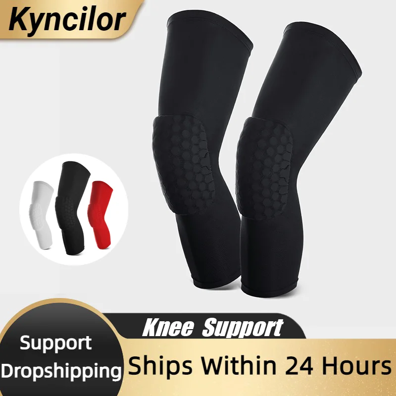 Kyncilor แผ่นรองเข่าสําหรับข้อต่อแขนบาสเกตบอลรั้ง Kneepad ยืดหยุ่นอุปกรณ์ป้องกัน Patella โฟมสนับสนุนการสนับสนุนวอลเลย์บอล