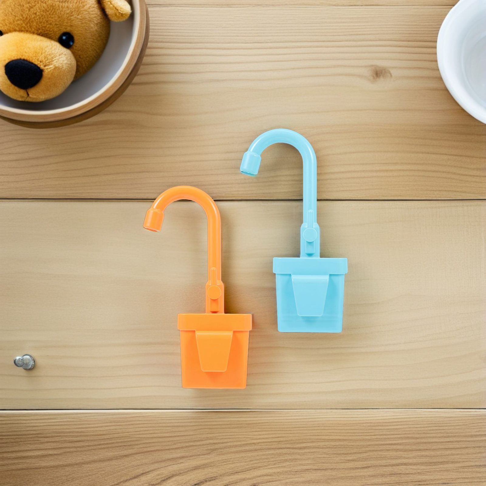2 pezzi rubinetti cucina per bambini lavastoviglie giocattoli ruota rubinetto dell'acqua gioca elettrico falso giocattolo in plastica