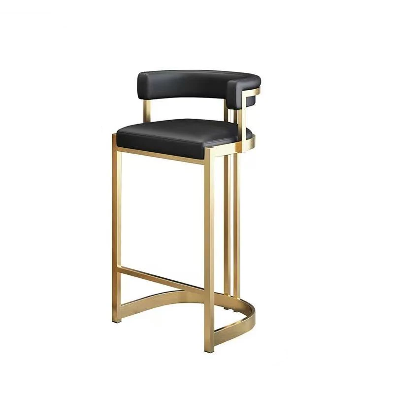 Reception Luxury Bar Chairs Nordic Gold Ergonomic Nordic Backrest High Chairs Industrial Modern Counter Sillas De Bar Furniture