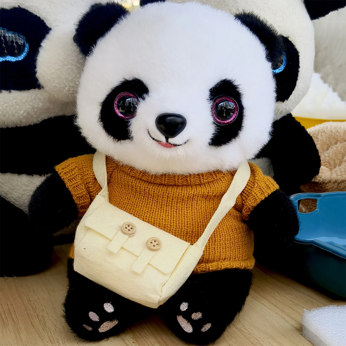 20 piezas ojos de seguridad con purpurina de plástico 3D para juguetes de ganchillo Amigurumi Diy mezcla a granel tamaños mixtos fabricación de muñecas de juguete 10/12/14/16/18/20/22mm