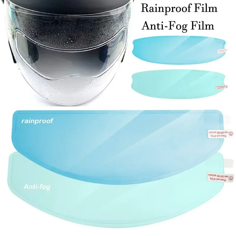 Lente para casco de motocicleta, película antiniebla Universal para casco de vehículo eléctrico, película transparente antilluvia, película adhesiva de Nano recubrimiento