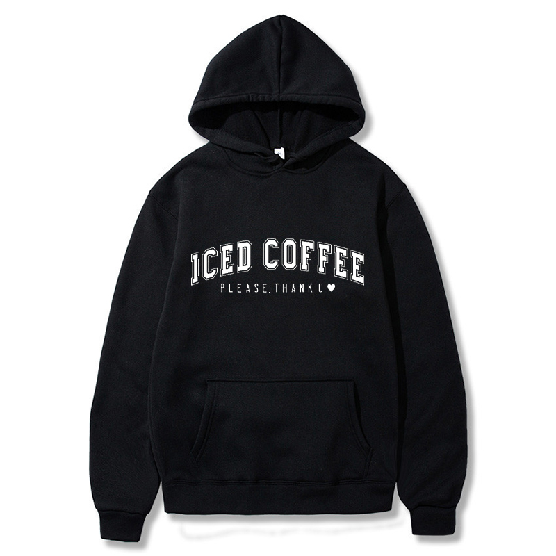 남성 편지 그래픽 프린트 후드 여성 패션 Drawstring 긴 소매 포켓 스웨터 캐주얼 하라주쿠 후드 풀오버 코트