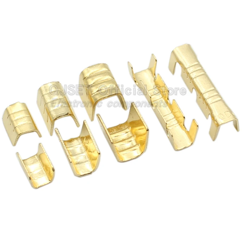 100 Pz DJ454 Filo 0.5-6.0mm2 Terminali a crimpare in filo di rame a forma di U Connettori pressati a freddo Capicorda per terminali di giunzione filo DJ