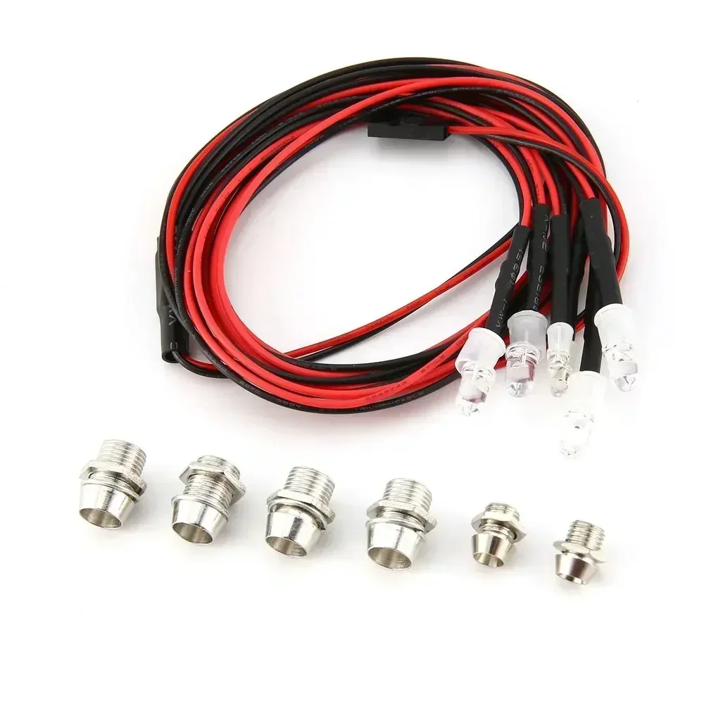 3mm 5mm 8mm 10mm RC Car LED Light Lamp Headlamp Headlight Taillight Set for 1/10 1/8 1/12 Model Crawler Drift HPI MN99 MN90 Part