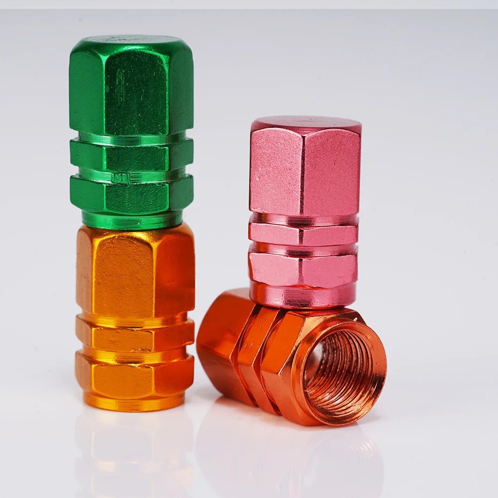 4 pçs bicicletas roda pneu válvula tampas aro do pneu haste cobre carro à prova de poeira tampa do pneu para carros motocicletas caminhões