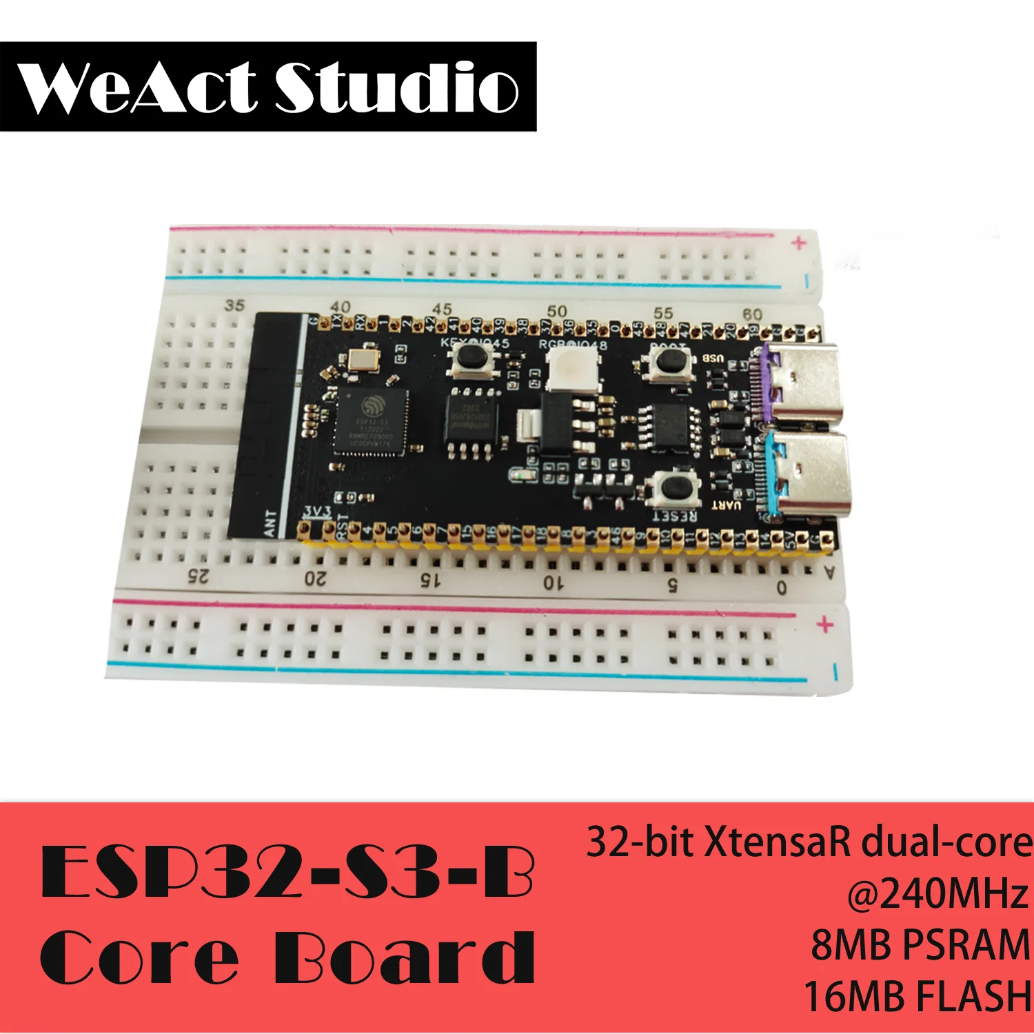 ESP32-S3-N16R8 WiFi Bluetooth-совместимая плата разработки BLE 5.0 Mesh ESP32S3 Беспроводной модуль Micropython