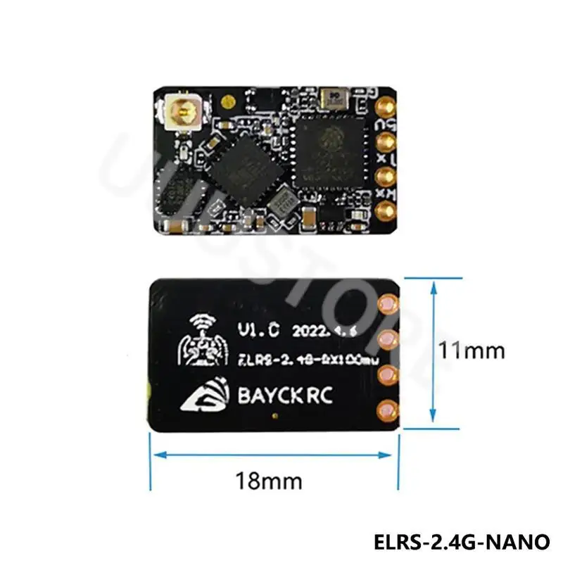 FPVKING ELRS 2.4GHz NANO ExpressLRS ตัวรับสัญญาณ BETAFPV NANO 2400 RX พร้อม T ประเภทเสาอากาศสนับสนุน Wifi อัพเกรดสําหรับ FPV RC Drone