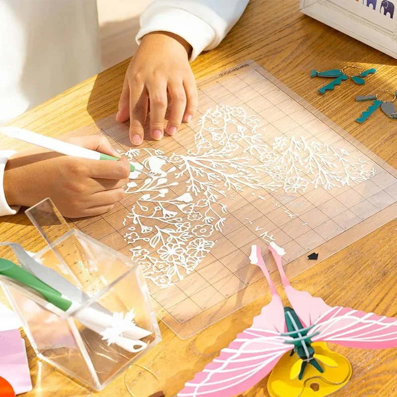 1/3 個スタンダードグリップカッティングマットシルエットカメオ 4/3/2/1 用 (サイズ: 12 インチ x 12 インチ)