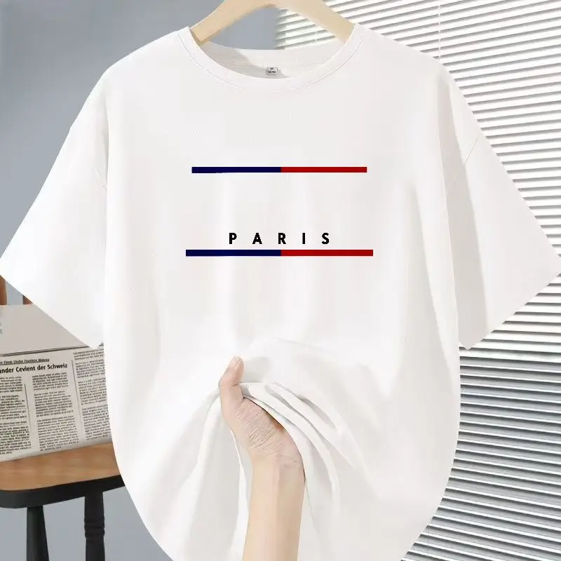 เสื้อยืดผู้ชายแขนสั้นลำลองพิมพ์ลายดิจิทัลใหม่ปี 2024 ยืดหยุ่นสูง เหมาะสำหรับใส่ในชีวิตประจำวัน งานปาร์ตี้ ที่บ้าน หรือสังสรรค์ สไตล์วินเทจ สตรีทแวร์ สีพื้น