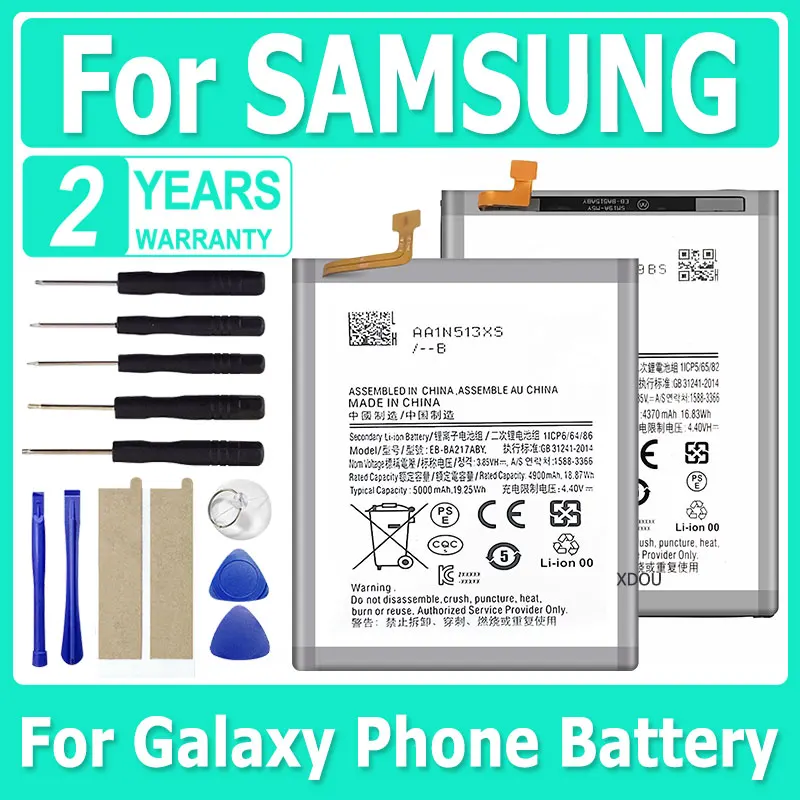 Pin Dành Cho Samsung Galaxy Samsung Galaxy A30 A30S A10E A20 A20E A21S A40 A42 A50 A51 A60 A70 A72 A80 A90 A9S a71 A7 A8 A9 A10 A11 A12 + Dụng Cụ