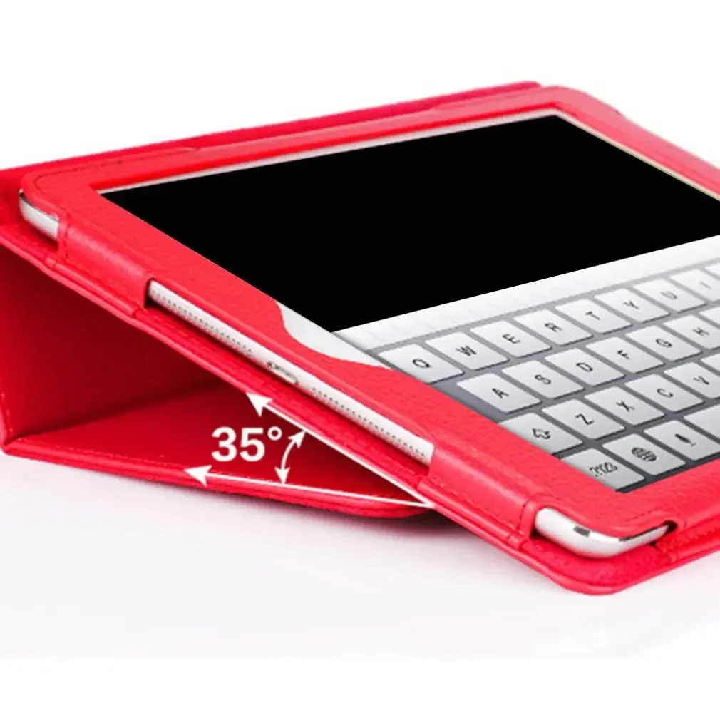 Funda con tapa para iPad 2 3 4 Funda para iPad A1395 A1396 A1397 A1416 A1430 A1403 A1458 A1459 A1460 Funda de cuero PU para iPad Mini 4 Capa