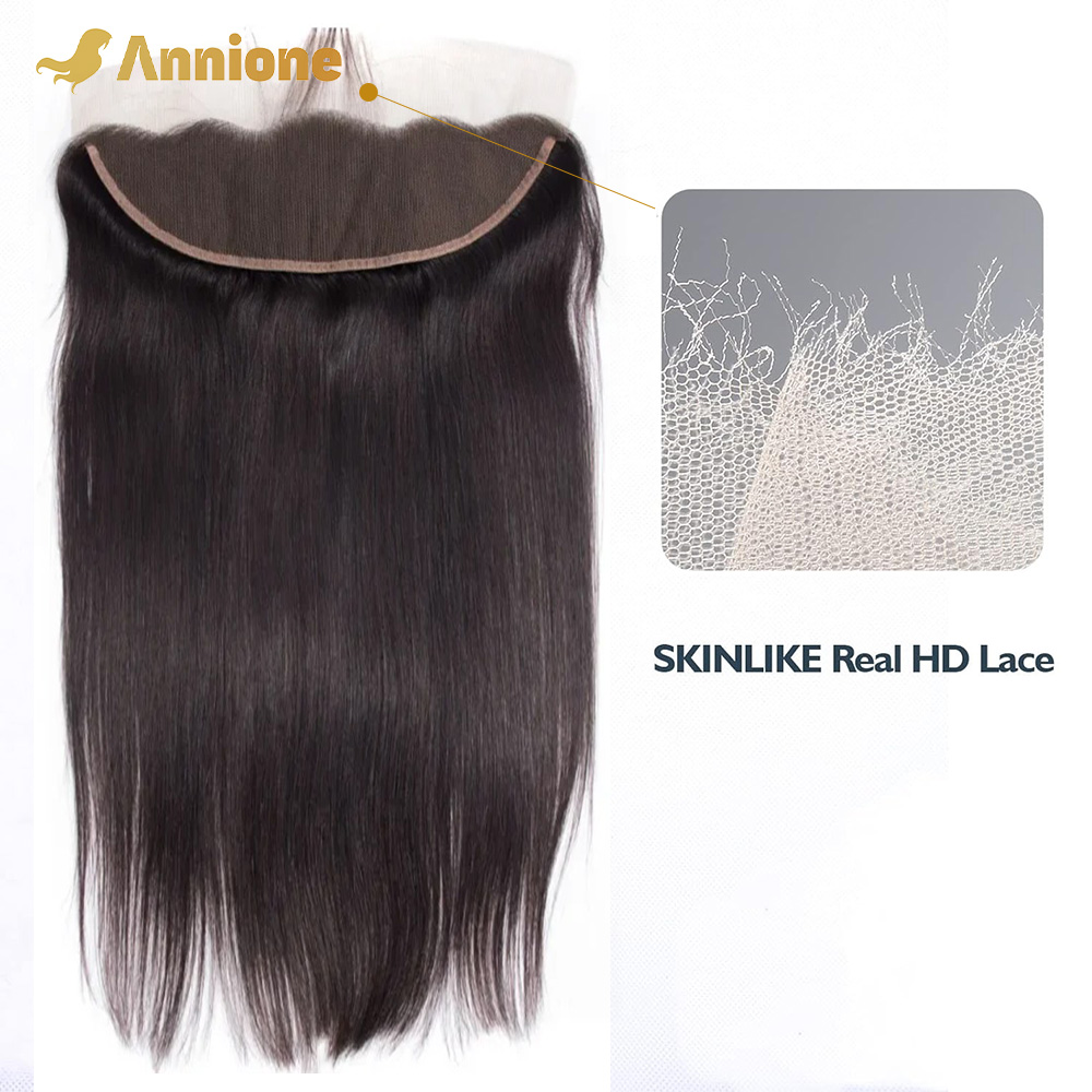 ブラジルのナチュラルストレートフロントレース,透明レース,13x4,4x4,5x5,クロージャー付き,100%