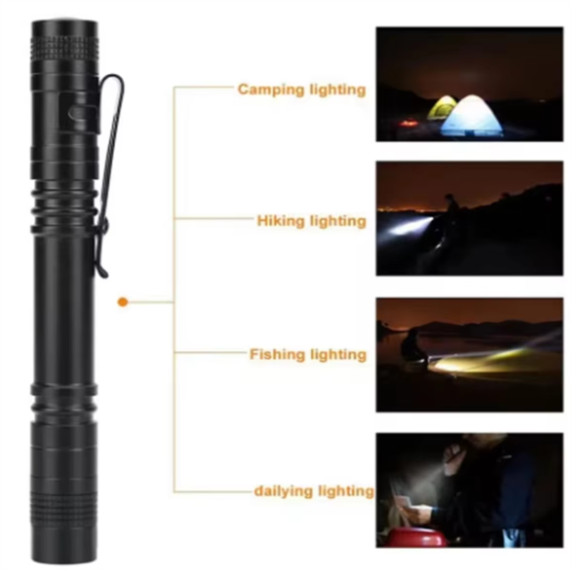 1PC Pen Doctor LED Flashlight Mini 13cm Portable White Light Dentist Nurse Torch Camping Hiking Adventure Out Flashlights