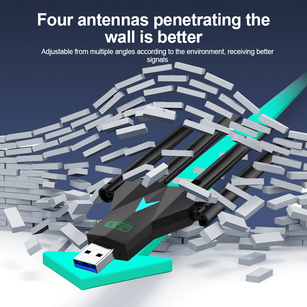 USB Wi-Fi адаптер, 1300 Мбит/с, 2,4 ГГц, 5 ГГц