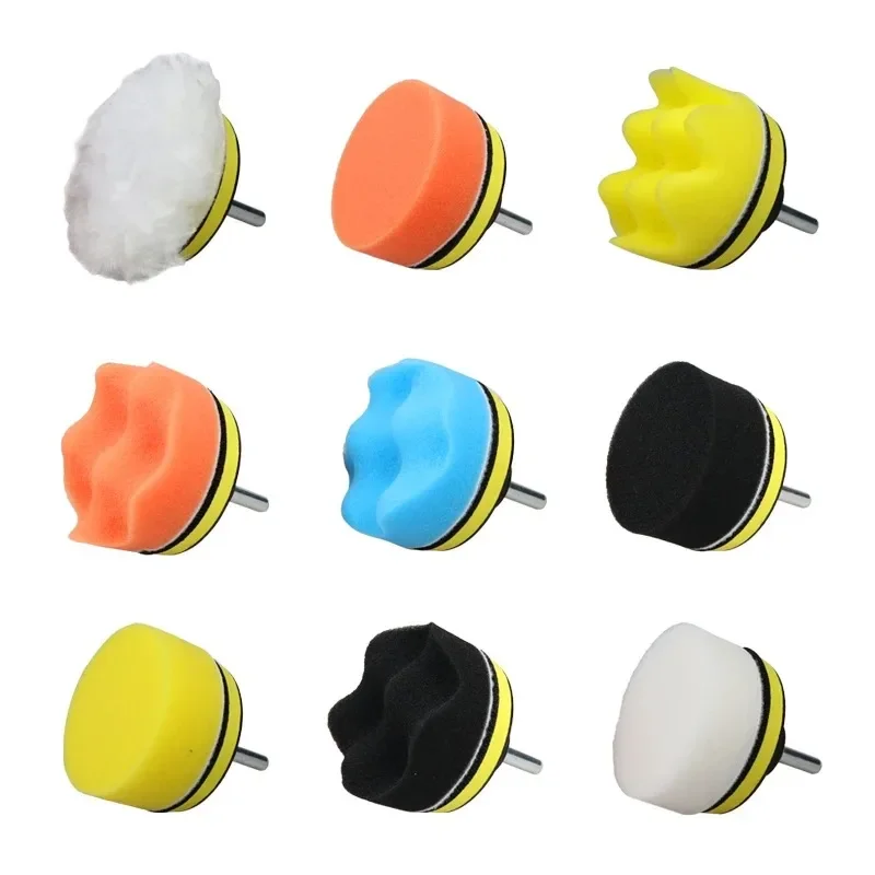 11 Stuks 3Inch Samengestelde Polijstkussens Snijden Sponzen Pads Kit Voor Auto Buffer Polijstmachine Compounding En Harsen