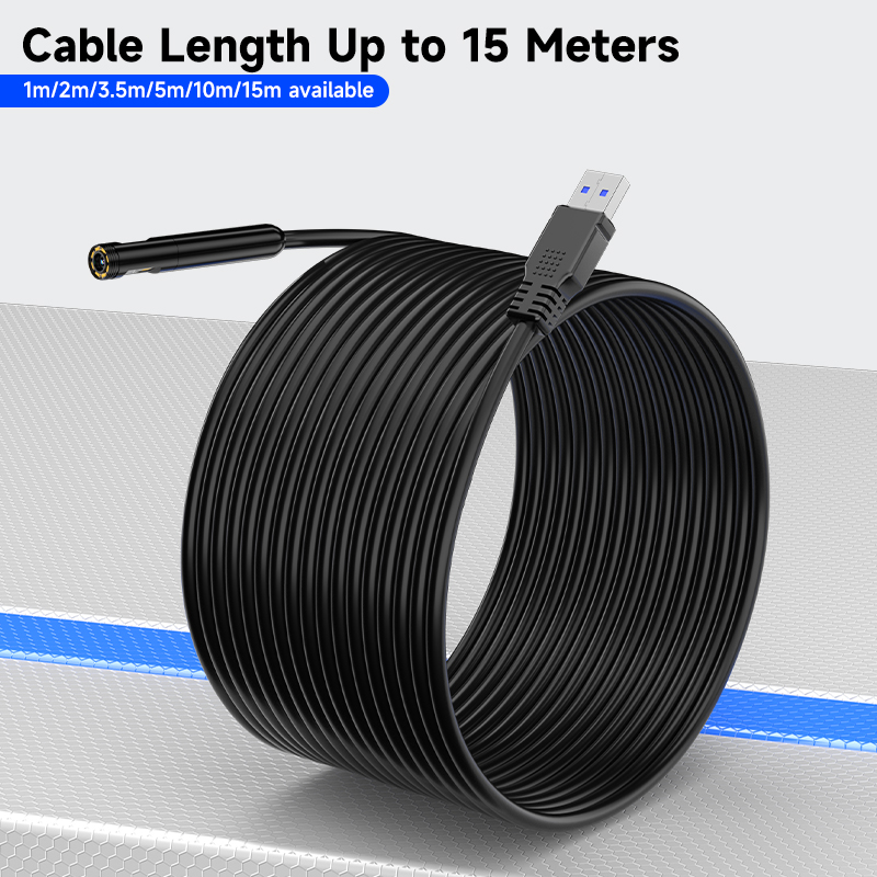 Endoscopio con schermo IPS da 7 pollici HD1080P Singolo Doppio Triplo HD1920 5MP Autofocus Fotocamera Spina USB Periscopio di ispezione per auto Scatta foto