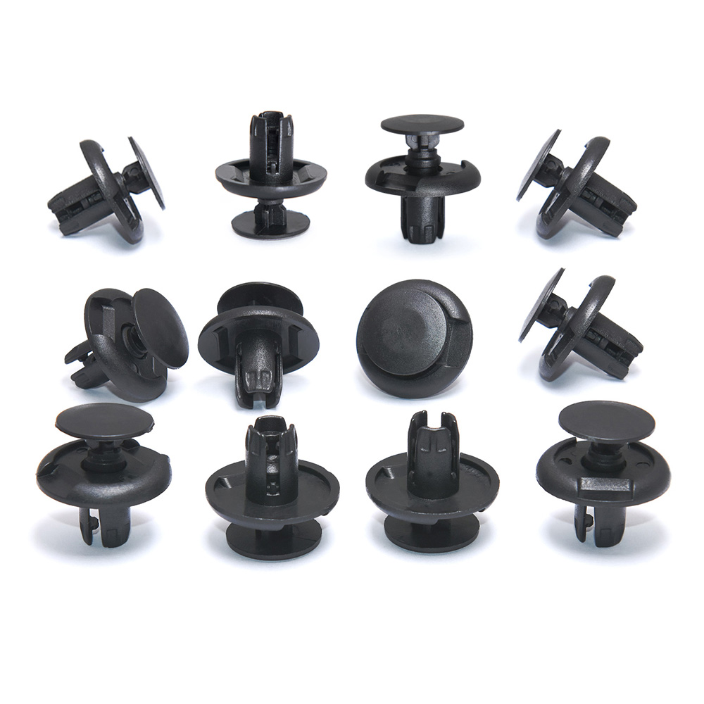 Sujetadores de plástico para coche, Clips embellecedores de 8mm para maletero, parachoques, Panel de puerta, guardabarros, retenedor para Nissan, 10 piezas