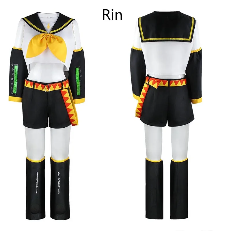 アニメリンレンコスプレ衣装レンリンコスプレレン衣装鏡音 JK 制服ハロウィンコミコン衣装