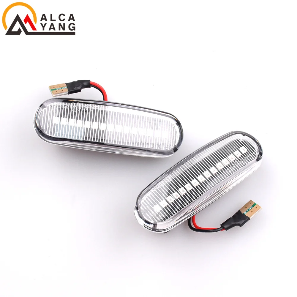 2 Chiếc Cho Fiat Panda 169 Grande Punto Inkl. Evo Doblo Fiorino Linea Ý Tưởng Năng Động Đèn LED Bên Cột Mốc Sáng Repeater Đèn