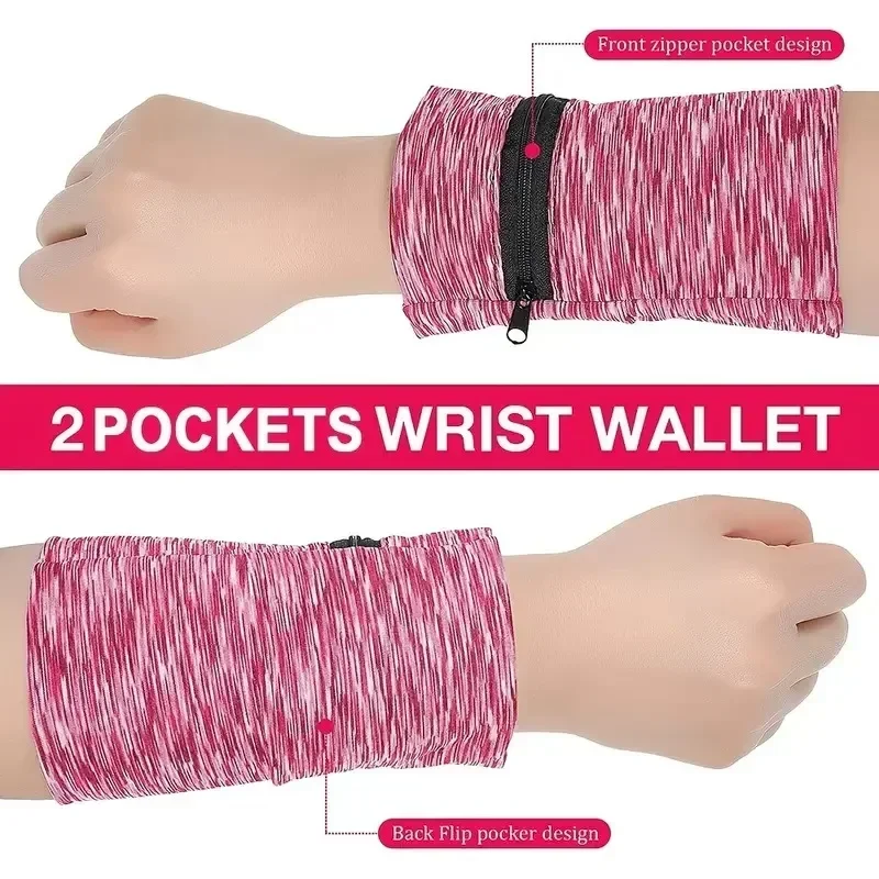 กระเป๋าข้อมือกีฬา Essential น้ําหนักเบา Moisture-Wicking วัสดุระบายอากาศยืดหยุ่นสูงเกียร์สะดวกสําหรับกิจกรรมกลางแจ้ง
