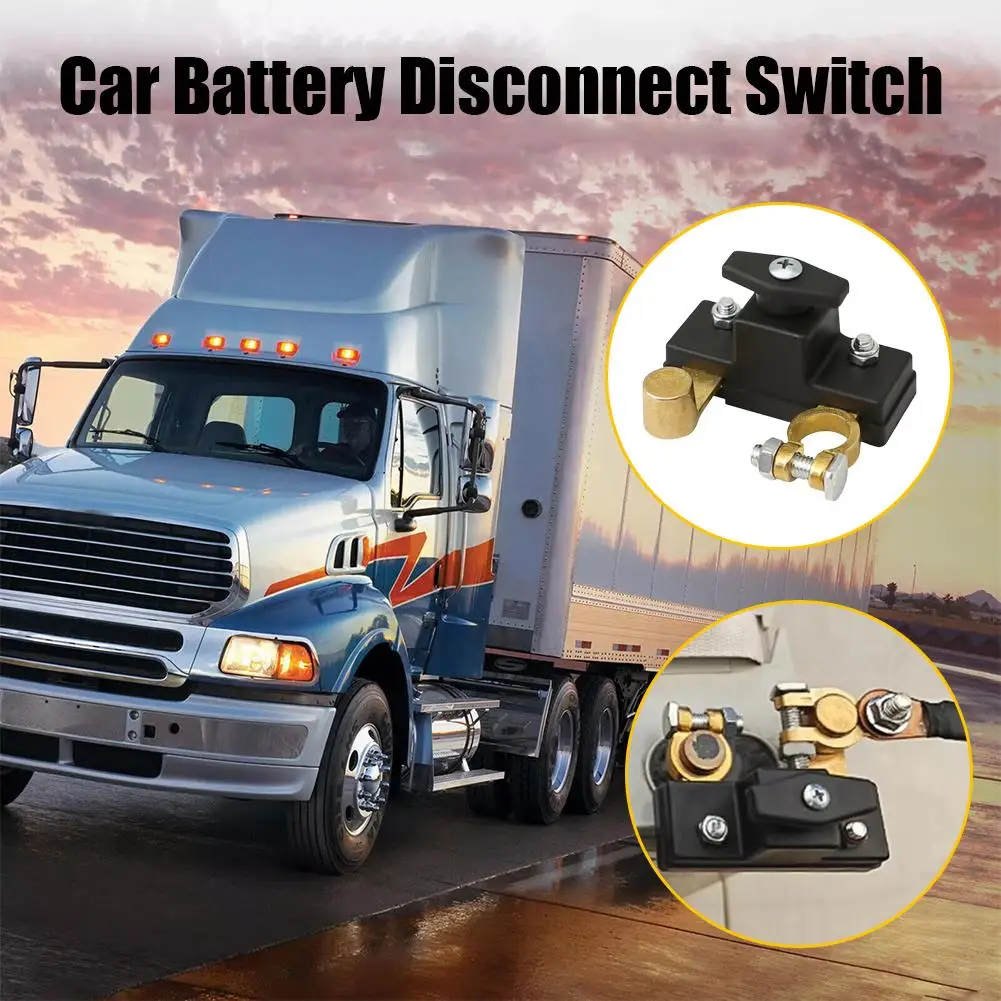 Interruptor de apagado de batería de 12V y 24V para coche, RV, Protector de partición espesante antipérdida de latón, herramientas de Hardware de reparación inteligente
