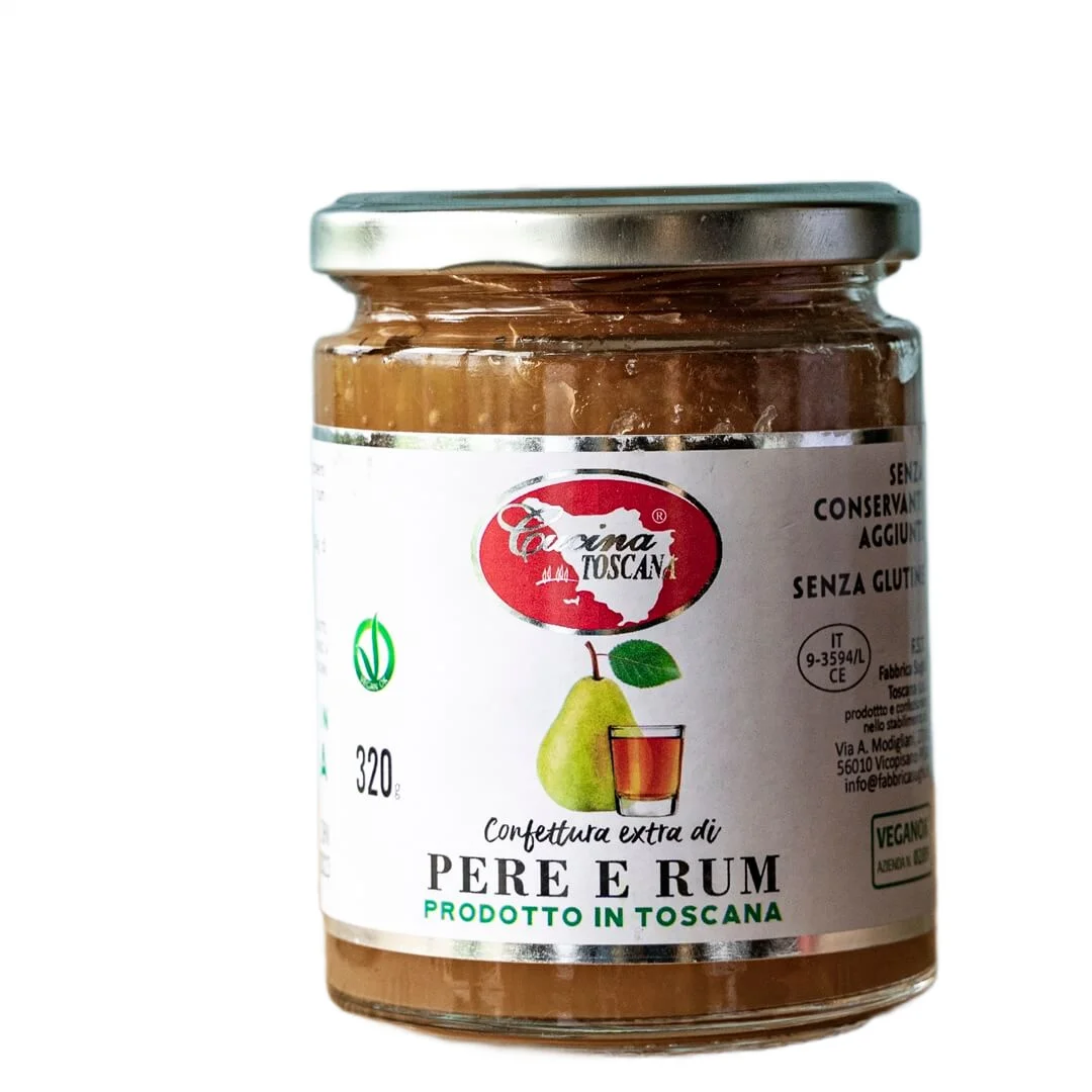 Konfitura z gruszki z rumem 320g - Cucina Toscana