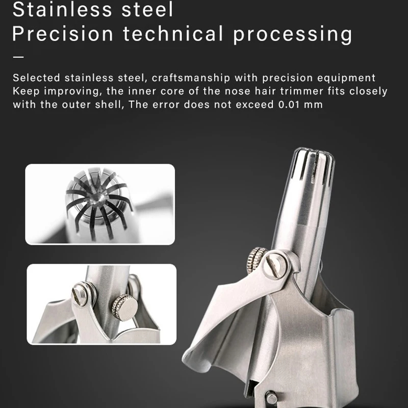 Neus Trimmer Voor Mannen Rvs Handmatige Trimmer Voor Neus Vibrissa Scheerapparaat Wasbaar Draagbaar Oor Haar Vrouwen Hot