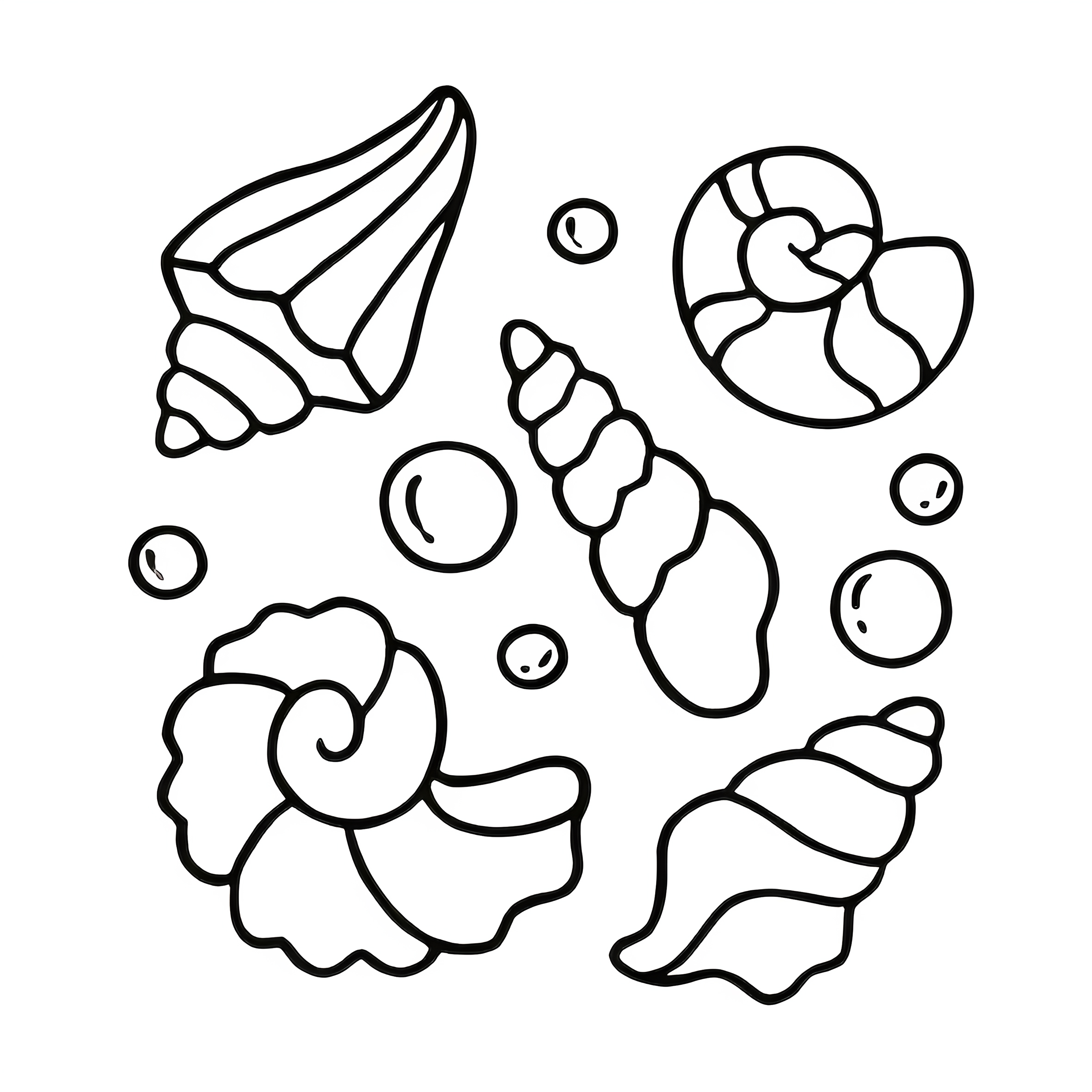 OCEAN SCENE Bold-easy Patterns Coloring Book for Adults Cute Drawing Book Perfect Gift for Party and Birthday