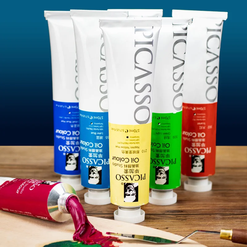 50/170ML Large-capacity Oil Paint for Beginners Special Lightfastness Good Color Rich Artist Painting Creation Supplies