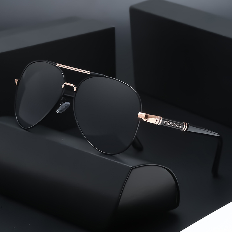 Polarisierte Sonnenbrille Männer Metall Rahmen Qualität Sonnenbrille Marke Design Männliche Gläser Angeln Schutzbrillen UV400