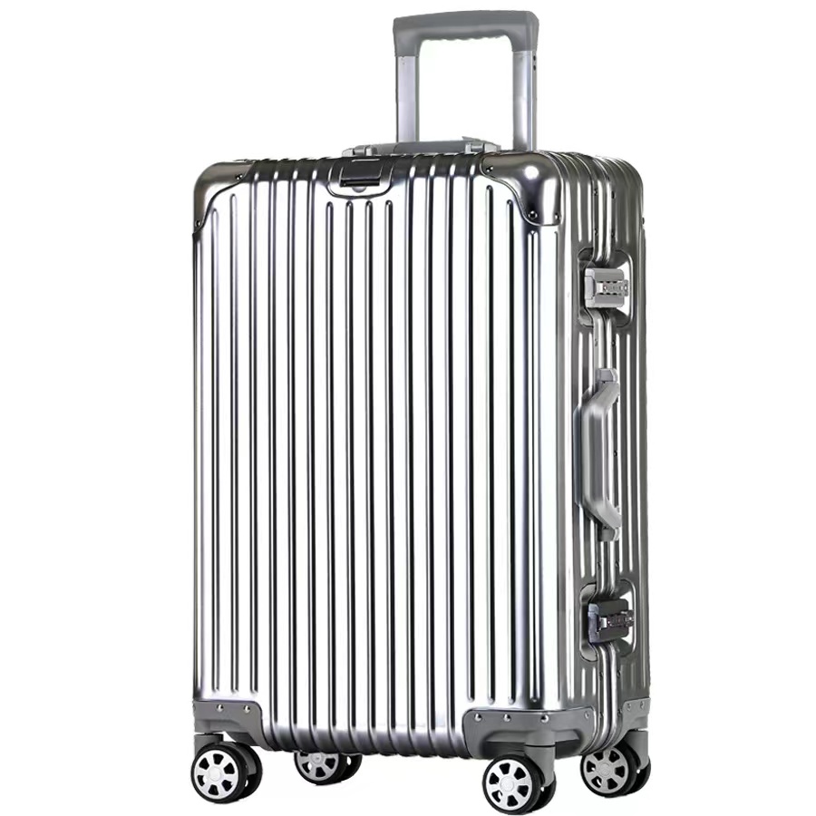 SGG フルアルミマグネシウム合金機内持ち込みスーツケースユニバーサルホイールパスワードロックトラベルバッグ男性と女性のための 24 インチ