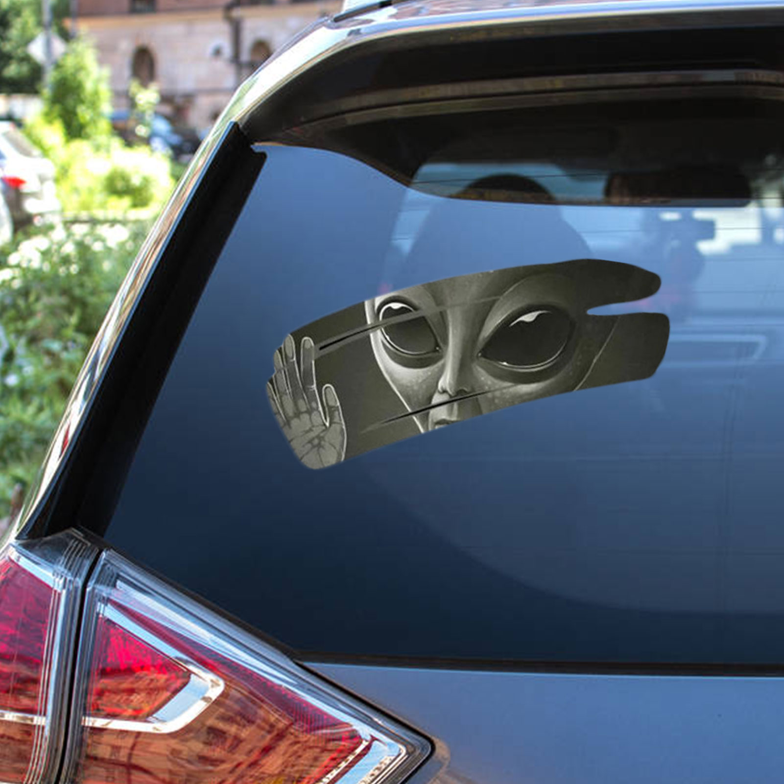M508 # Thoáng Mát Ngoài Hành Tinh Nứt Dán Xe Hơi Tự Dán PVC Vinyl Đua Ô Tô Decal Chống Nước Phụ Kiện Ô Tô Trang Trí